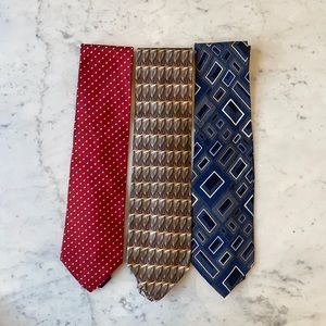 3 men’s ties,Tommy Hilfiger,Stafford,G Beene